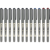 白雪 PVN-166 拔帽走珠笔 混色 0.5mm 黑8蓝2红2 12支装