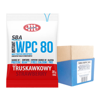 妙可（Mlekovita）金标乳清蛋白粉便携草莓味 波兰 增肌塑型营养品360g