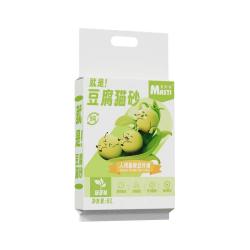 MASTI 豆腐猫砂6L豌豆活性炭除臭猫砂 绿茶奶香味吸水猫舍无尘吸水除臭 2kg 豆腐猫砂活性炭 4袋装
