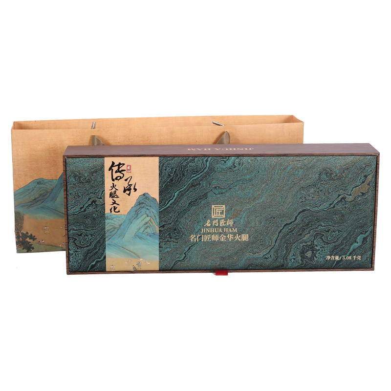 名門匠師 名门匠师金华火腿整腿礼盒3.08kg 火腿礼盒年货礼盒春节礼包过年 6.16斤