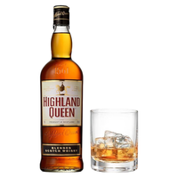 HIGHLAND QUEEN 高地女王 苏格兰3年调和威士忌 英国进口洋酒（裸瓶装） 三年调配单瓶装