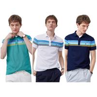 Navigare意大利小帆船蓝色短袖polo衫男夏季休闲翻领t恤