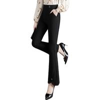 【修身显瘦微喇休闲裤】春夏时尚高腰通勤纯色气质西裤女