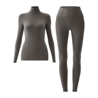 蕉内 热皮501+男女士保暖套装高领内衣秋冬抗菌打底衫女内搭肌底衣