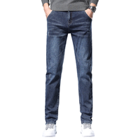 BAIYUAN TROUSERS 百圆裤业 春秋款牛仔裤男修身小脚男士韩版弹力长裤春季青年水洗裤子潮流