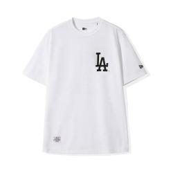 NEW ERA 夏季MLB NY/LA腰果花印花设计男女款T恤短袖