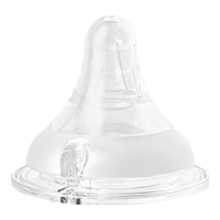 爱得利宽口径奶液体硅胶实感奶嘴 婴儿宽口奶嘴 M码（3-6个月）