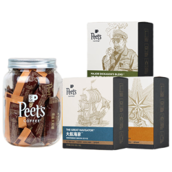 皮爷咖啡 皮爷Peets挂耳咖啡3盒(创世巨星+大航海家+迪克森少校+太妃糖)