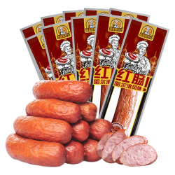 雷霆哈拉少 哈尔滨红肠90g*9  东北特产零食火腿肠香肠熟食腊味
