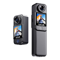 SJCAM C300拇指摩托车骑行记录仪预录4k防抖vlog预录钓鱼第一视角摄像头运动相机 曜石黑 C300标准版