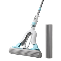 美丽雅 拖把免手洗海绵一键替换头墩布胶棉家用吸水擦地拖把 共2个拖头