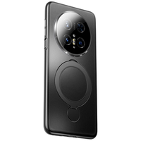 ZMOVERT/摩斐 散热防摔 华为Mate70pro手机壳+旋转磁吸支架 PC+TPU+铝合金 曜石黑