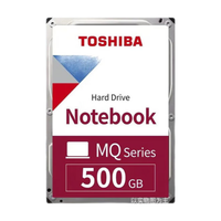 TOSHIBA 东芝 轻薄型系列 2.5英寸 笔记本硬盘 500GB（SMR、5400rpm、8MB）MQ01ABF050