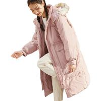 唐狮 TONLION羽绒服中长款韩版连帽毛领时尚百搭长袖外套潮
