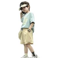 MQDMINI夏季儿童短裤2025纯棉外穿短裤休闲宽松男女童裤子 短裤-米白 90 cm(身高80-90)