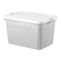 访客（FK）收纳箱衣物收纳箱整理箱特大号衣物棉被搬家打包塑料收纳箱 灰色160#【长62宽44高41】