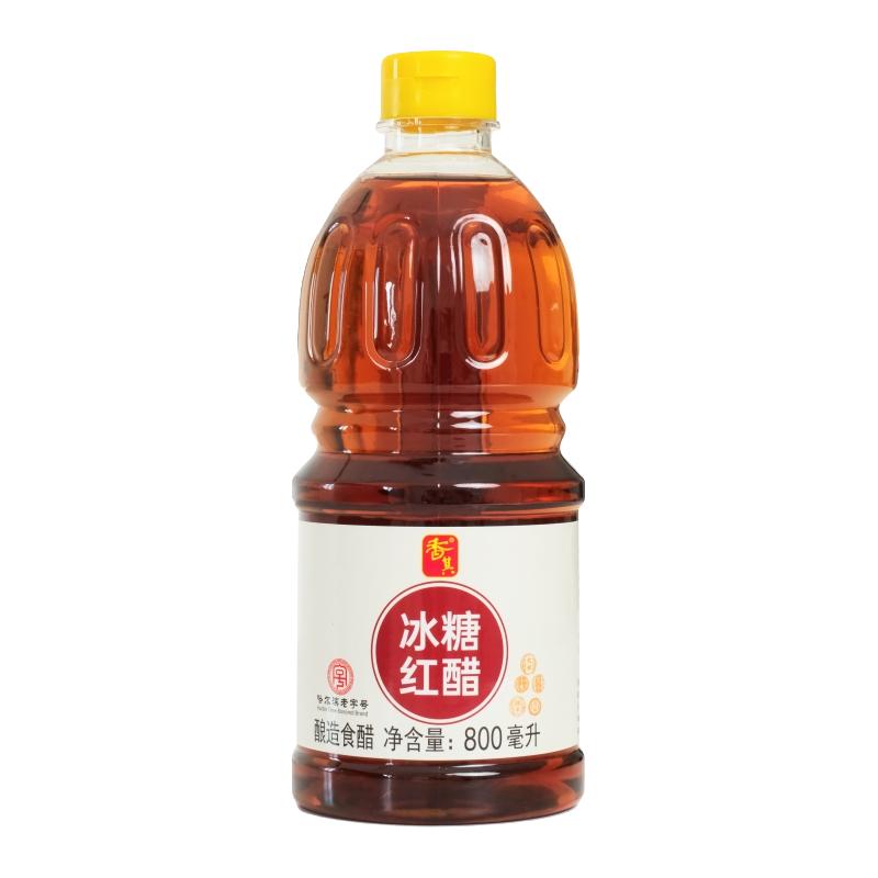 香其 冰糖红醋腌糖蒜料汁 纯粮酿造 800ml 瓶装