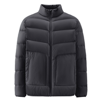 2024年秋冬鸭绒简约基础百搭休闲舒适保暖大口袋羽绒服外套男