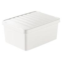 MINISO名创优品家用塑料简约收纳箱衣服零食杂物玩具长方形储物盒
