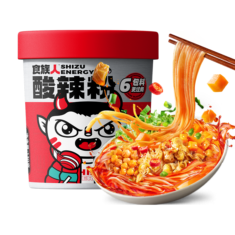 食族魔盒 食族人 酸辣粉 6桶组合装