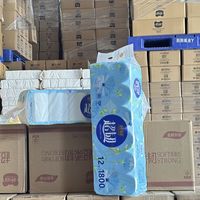 开心朵朵 五层加厚紧实耐用原生木浆无芯卷纸 11.5元 多人团