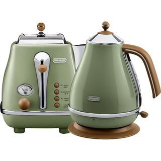 De'Longhi/德龙 复古系列 电热水壶烤面包机套装