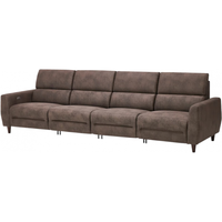 宜家（IKEA）RULLERUM鲁勒鲁姆客厅家具科技布电动沙发 四人沙发配2张电动躺椅