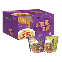 Uni-President/统一 西南风味 桶面 【酸爽过瘾】老坛酸菜+老坛泡椒 箱装 1380g