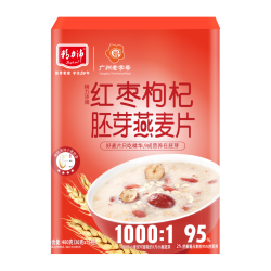 精力沛 jinglipei 精力沛 早餐谷物 红枣枸杞胚芽燕麦片果蔬即食冲饮麦片480g（30g×16袋）