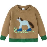 迷你巴拉巴拉男女童毛衣2025冬季宝宝绣花毛衫婴儿针织衫内搭