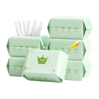 子初 80抽*8包Matern’ella 子初 婴儿金盏花棉柔巾