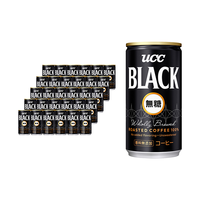 UCC 悠诗诗 无糖黑咖啡饮料 185ml*30罐