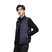 雅鹿轻薄羽绒服男马甲秋冬背心薄款时尚百搭立领保暖坎肩外套