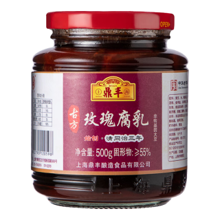 鼎丰 古方玫瑰腐乳500g 秘制古方软糯香甜 中华