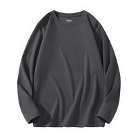 班尼路双面绒打底衫男2024秋冬青少年圆领长袖t恤保暖内搭LF