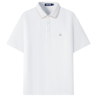 Navigare意大利小帆船抗菌男士POLO衫夏季凉感透气休闲男装翻领短袖体恤衫 冰川白 XL /52 XL/52 墨绿