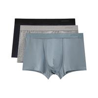七匹狼【3条装】男士内裤无痕冰丝3条装抗菌平角短裤抑菌底裤短裤 901 180/XXL