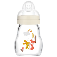 MAM美安萌玻璃奶瓶170ml 新生儿奶瓶 宽口易清洗 耐高温 欧洲