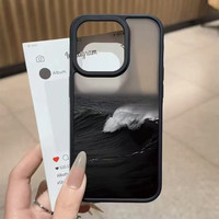 【限时秒杀 Aplee苹果手机壳】黑白海浪iPhone7-16系列手机壳