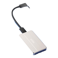 小盘 XDISK)2TB移动固态硬盘（PSSD）M80香槟金Nvme固态硬盘Type