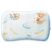 良良婴儿枕头0-1-3岁定型枕新生儿童护型枕粉格(双枕套)