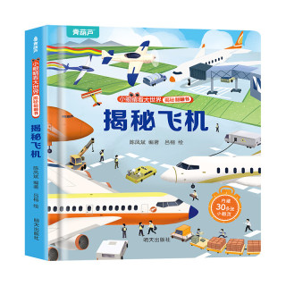 揭秘翻翻书3d立体书 幼儿早教撕不烂绘本1-2-3岁 宝宝一两岁益智启蒙认知玩具图书0-探索恐龙海洋太空揭秘系列书籍 揭秘飞机