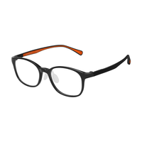 明月镜片 近视眼镜儿童可配度数眼镜YF2056 C4透灰|平光防蓝光