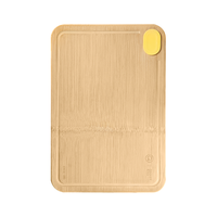 炊大皇 菜板 天然整竹菜板 双面分切带刻度可悬挂可立家用案板砧板和面切 42*30*1.8cm