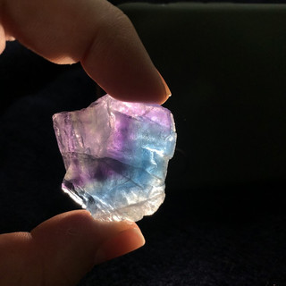 天然水晶宝石石头奇石矿石标本原石摆件地质教学科普摆件 天河石一块(2-3cm)