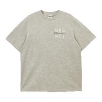 【废土T】杰克琼斯夏季宽松重磅纯棉短袖T恤美式蜡染刺绣男士上衣