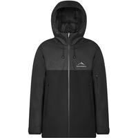 波司登（BOSIDENG）秋季户外三合一冲锋衣羽绒服男女功能防护外套B40132430 银黑细格 黑色896A 160/84A