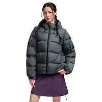 CAMEL骆驼女装羽绒服冬季新款男女同款袖子可拆防泼水高蓬保暖面包服
