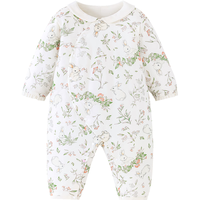 迷你巴拉【5A抑菌】婴儿衣服男童女童宝宝透湿发热保暖柔软连体衣爬服