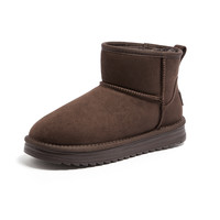 骆驼女鞋2025冬季加绒保暖时尚雪地靴加厚东北棉鞋休闲短靴女 39